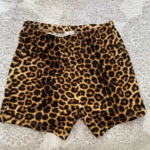 princess polly cheetah biker shorts